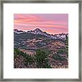 January 2021 Mount Sneffels Sunrise Framed Print
