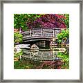 Japanese Garden, Manito Park Washington Framed Print