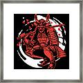 Japanese Warrior Katana Kendo Ninja Samurai Gift Framed Print