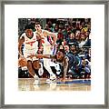 Jeff Teague And Stanley Johnson Framed Print