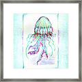 Jellyfish Key West Teal Framed Print