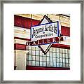 Jerome Artists Cooperative Gallery Sign - Arizona Framed Print