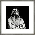 Jesus Christ Prayer In Black Framed Print