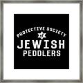 Jewish Peddlers Protective Society 2- Art By Linda Woods Framed Print