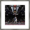 Jimmy Butler And Lebron James Framed Print