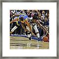 Jimmy Butler And Stephen Curry Framed Print
