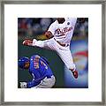 Jimmy Rollins And Curtis Granderson Framed Print