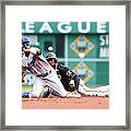 Jimmy Rollins And Starling Marte Framed Print