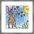 Joa Jerboa Sends Love Framed Print