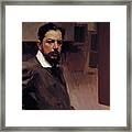 Joaquin Sorolla, Selfportrait I, Oil On Canvas, 1904. Framed Print
