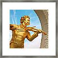 Johann Strauss Statue In Vienna Framed Print