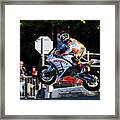 John Mcguinness Tt 2012 Framed Print