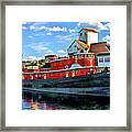 John Purves Tugboat Framed Print