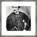 John Wilkes Booth Mug Shot Mugshot Vertical Framed Print