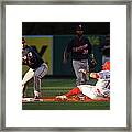 Johnny Giavotella And Brian Dozier Framed Print