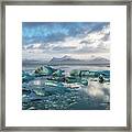 Jokulsarlon, The Glacier Lagoon 3 Framed Print