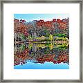 Jordan Pond Reflection Framed Print