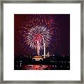 July 4th Fireworks Framed Print