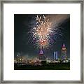 July 4th Fireworks In Alabama Framed Print