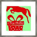 Jumper Gift Red Framed Print