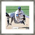 Justin Upton And Howie Kendrick Framed Print