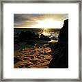 Kalamaole Beaches Sunset 22 Framed Print