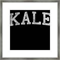 Kale University Vegan Vegetarian Framed Print