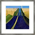 Kansas Blue Highways Framed Print