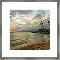 Kapalua Bay Sunset Framed Print