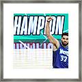Karl-anthony Towns And Ray Allen Framed Print