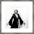 Katharine Cornell Wearing A Cecil Beaton Gown Framed Print