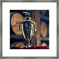 Kentucky Derby Trophy Bourbon Barrels Framed Print