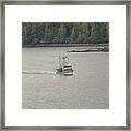 Ketchikan Boat Scamper Framed Print