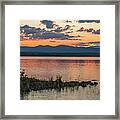 Kezar Pond Sunset Fishing Framed Print