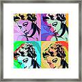 Kim Novak Pop Art Framed Print