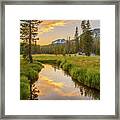 Kings Creek Sunset Framed Print