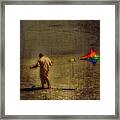 Kite Flying As Therapy Framed Print