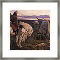 Knight At The Crosscroads Framed Print