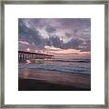 Kure Beach Pier Framed Print