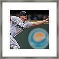 Kyle Seager And Chris Denorfia Framed Print