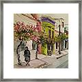 Lady In The Shadows Framed Print