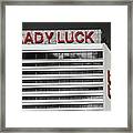Lady Luck Hotel Framed Print