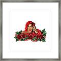 Lady Red Framed Print