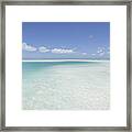 Lagoon, Christmas Island, Kiribati. Framed Print