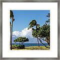 Lahaina Roads And Molokai Under Clouds Framed Print
