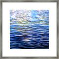 Lake Erie Ripples And Reflections Abstract Expressionism Effect Framed Print