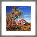 Lake Ibsen Schoolhouse Number 1 - Benson County Nd Framed Print