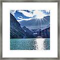 Lake Louise In The Sun Framed Print