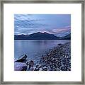 Lake Mcdonald Sunset Ii Signed Framed Print