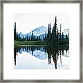 Lake Tipsoo Mountain Reflection Framed Print
